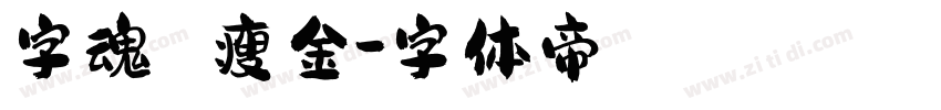字魂 瘦金字体转换